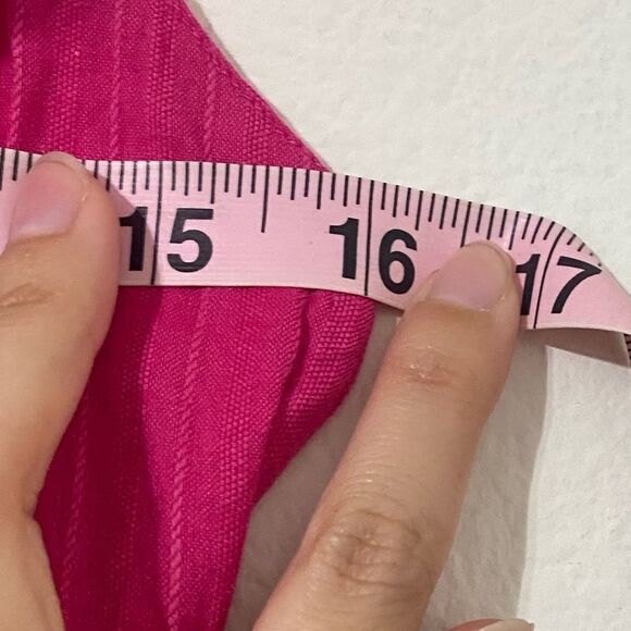 LOFT Pink Flutter Sleeve Cut Out Back Tiered Midi Dress Cotton Lined Size 2 - Picture 16 of 16